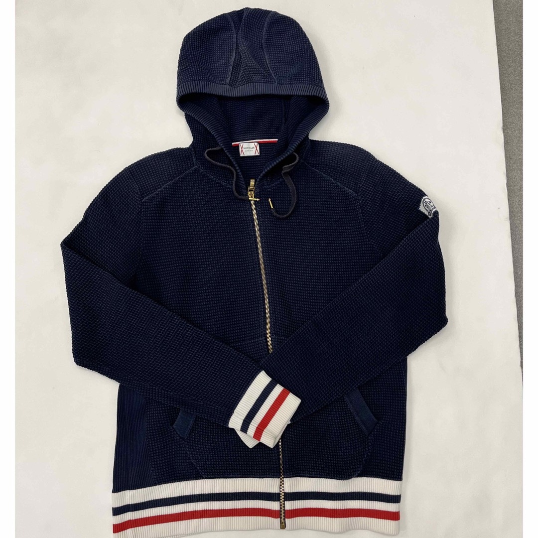 MONCLER - モンクレール ガムブルー パーカー サイズLの通販 by MONCLER - モンクレール ガムブルー パーカー サイズLの通販 by