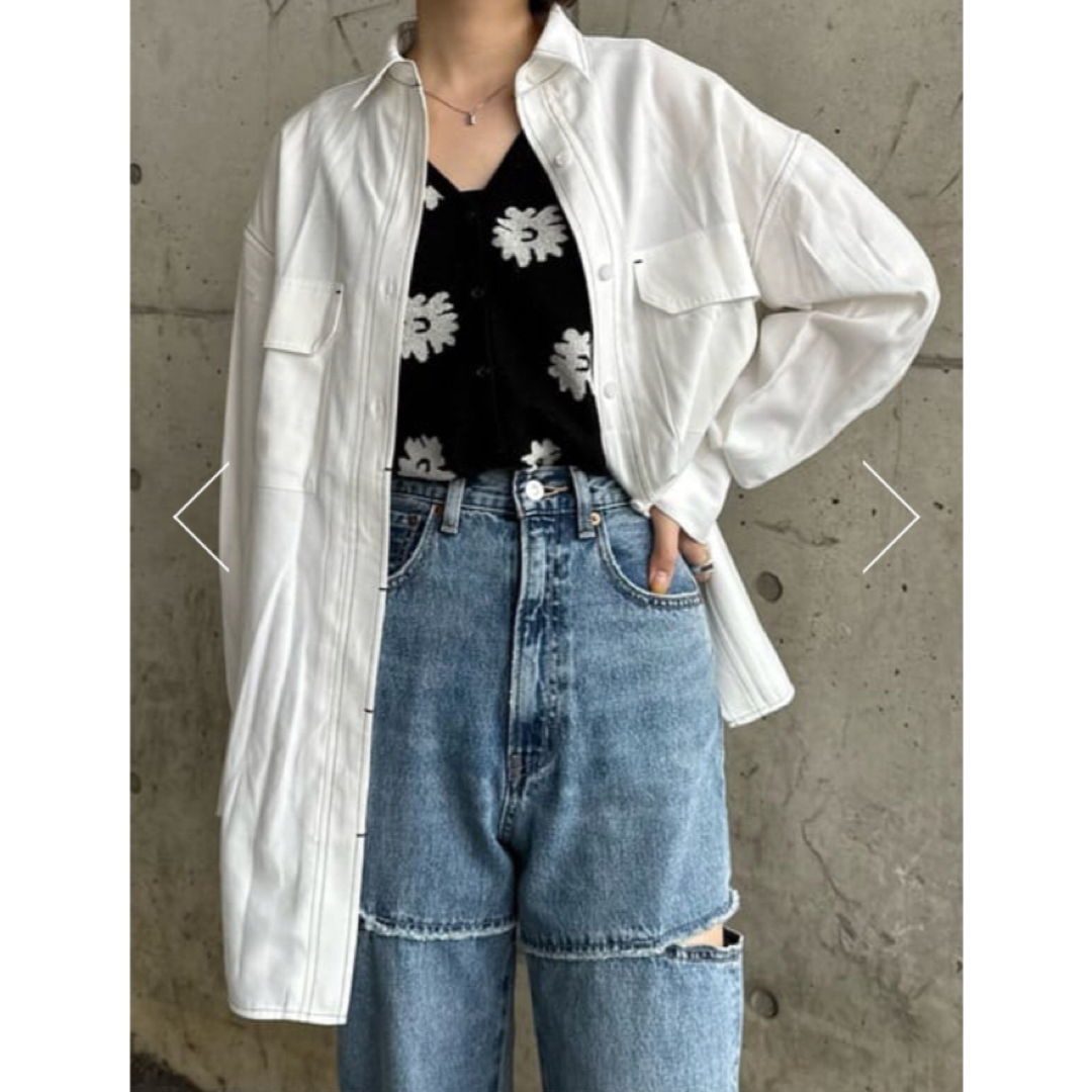 moussy(マウジー)のMOUSSY DAISY JACQUARD KNIT ベスト   レディースのトップス(ニット/セーター)の商品写真