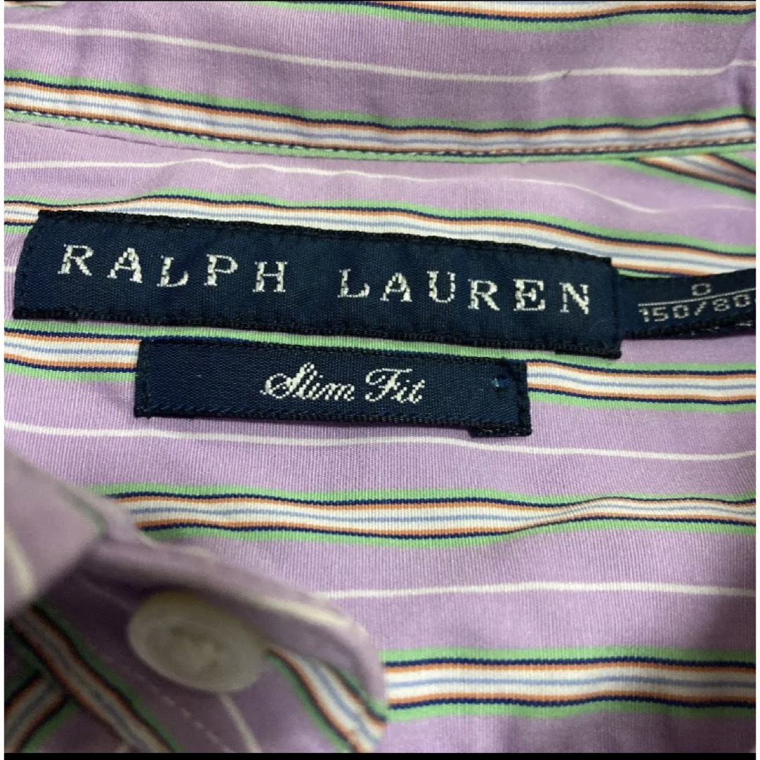 Ralph Lauren(ラルフローレン)の150cm男の子 ラルフローレン 長袖シャツ 美品 スリムフィット ストライプ キッズ/ベビー/マタニティのキッズ服男の子用(90cm~)(その他)の商品写真