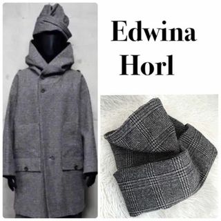 エドウィナホール(Edwina Hoerl)の極美品『Edowina Horl』グレンチェック 変形 ハット ユニセックス.(その他)