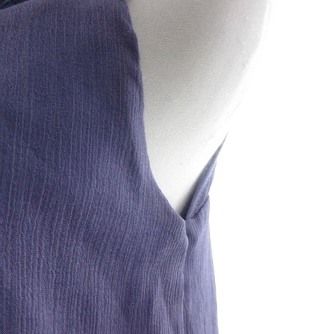 Bou Jeloud(ブージュルード)のブージュルード ワンピース ひざ丈 ノースリーブ クルーネック 薄手 38 紫 レディースのワンピース(ひざ丈ワンピース)の商品写真