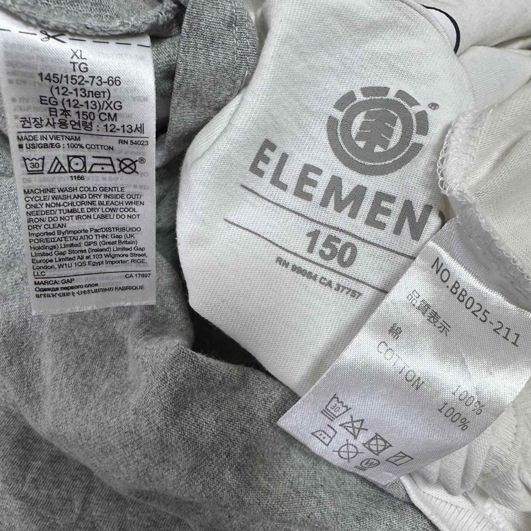 ELEMENT(エレメント)のムラサキスポーツ GAP ELEMENT Tシャツ 男の子 150cm トップス キッズ/ベビー/マタニティのキッズ服男の子用(90cm~)(Tシャツ/カットソー)の商品写真