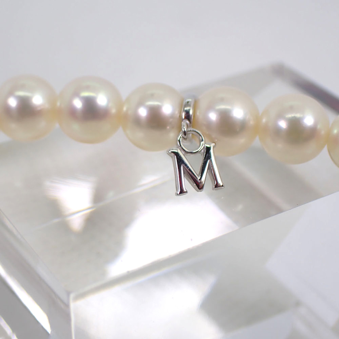 MIKIMOTO(ミキモト)のミキモト K18WG アコヤ真珠 チャーム付き ネックレス[g107-49］ レディースのアクセサリー(ネックレス)の商品写真