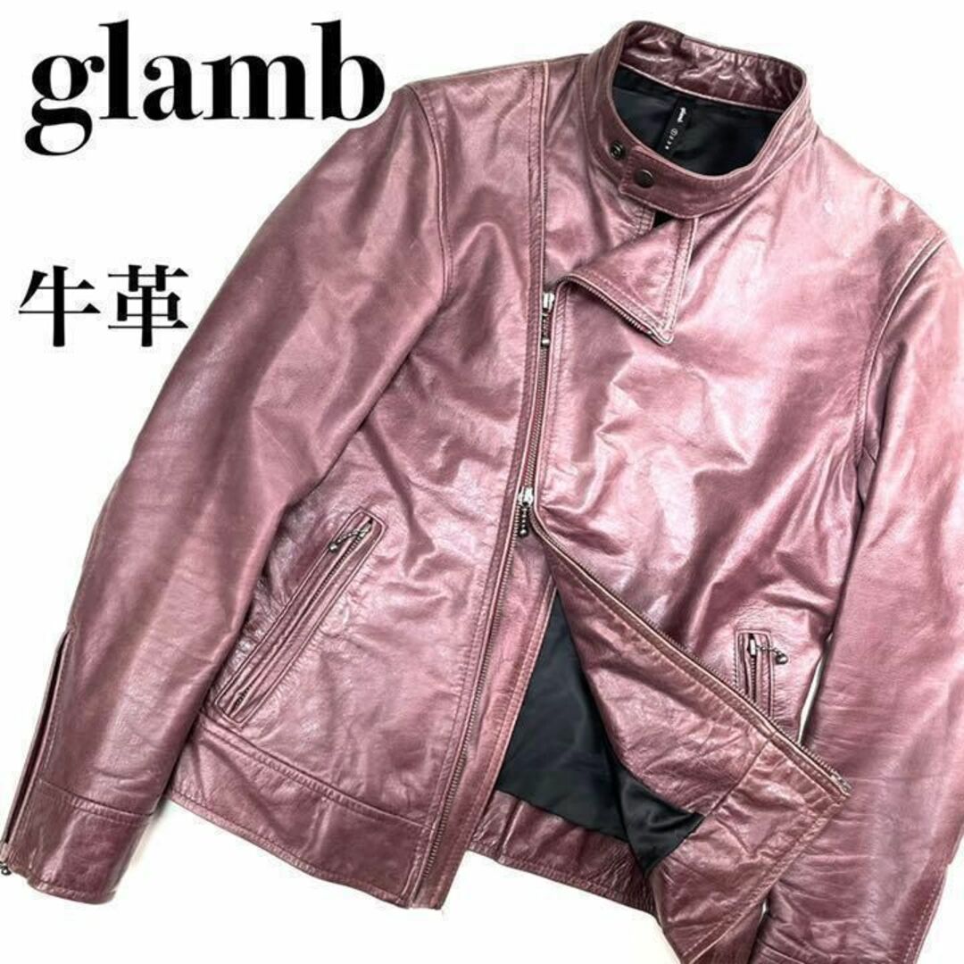 glamb(グラム)の『glamb』レザー ライダーズ ジャケット ダブル 牛革 【マット質感】 メンズのジャケット/アウター(レザージャケット)の商品写真