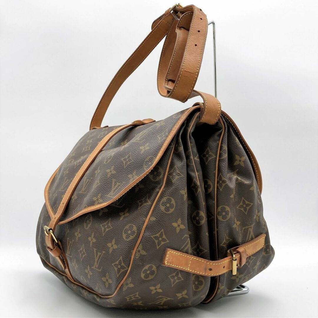 LOUIS VUITTON ルイ・ヴィトン  モノグラム ソミュール35(廃盤)  M42254 ショルダーバッグ バッグ ブラウン PVC レディース USED 3