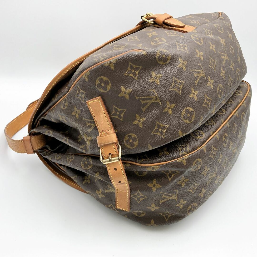 LOUIS VUITTON ルイ・ヴィトン  モノグラム ソミュール35(廃盤)  M42254 ショルダーバッグ バッグ ブラウン PVC レディース USED 5