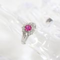 Pt900 ピンクサファイアダイヤモンド PS.0.43ct D.0.25ct 