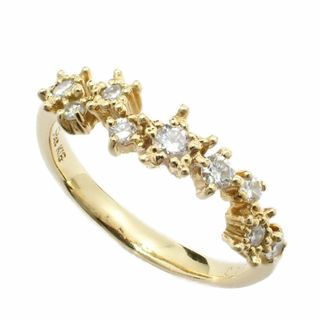 スタージュエリー(STAR JEWELRY)のSTAR JEWELRY スタージュエリー スター リング 指輪 K18YG/ダイヤモンド0.18ct 6号(リング(指輪))