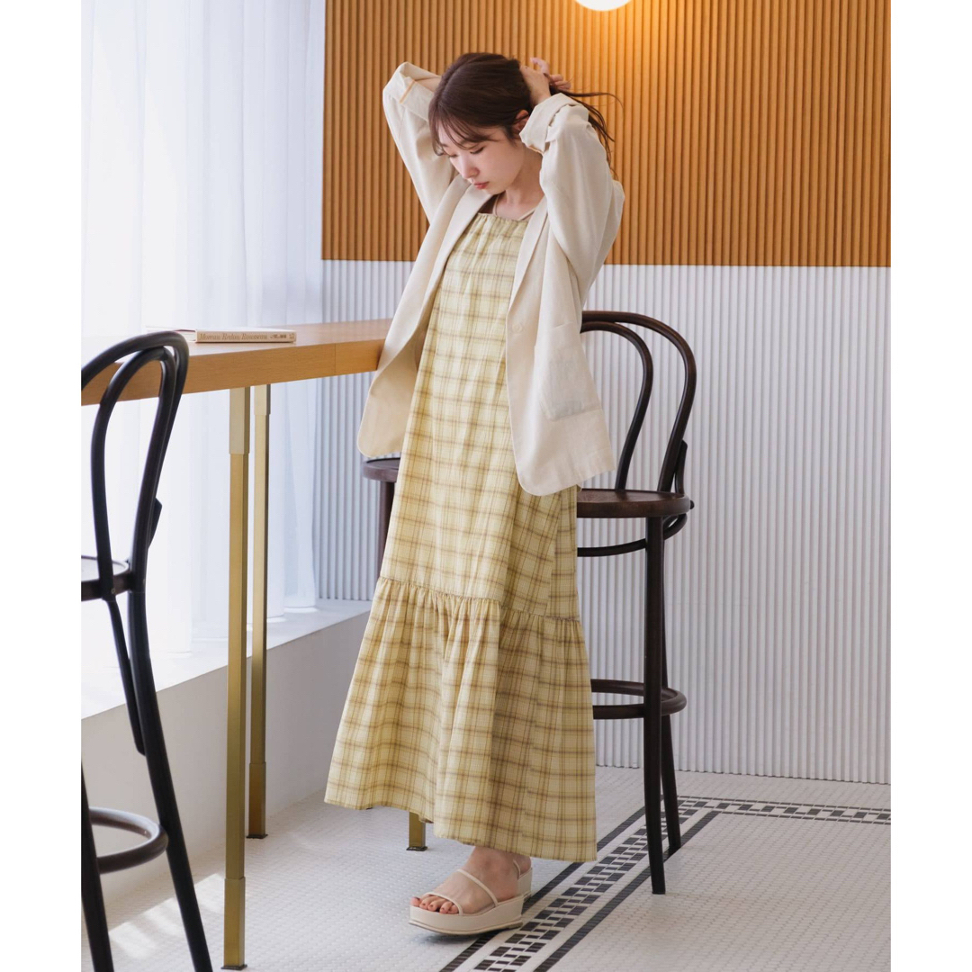 Aby online kastane ティアードチェックキャミワンピースの通販 by