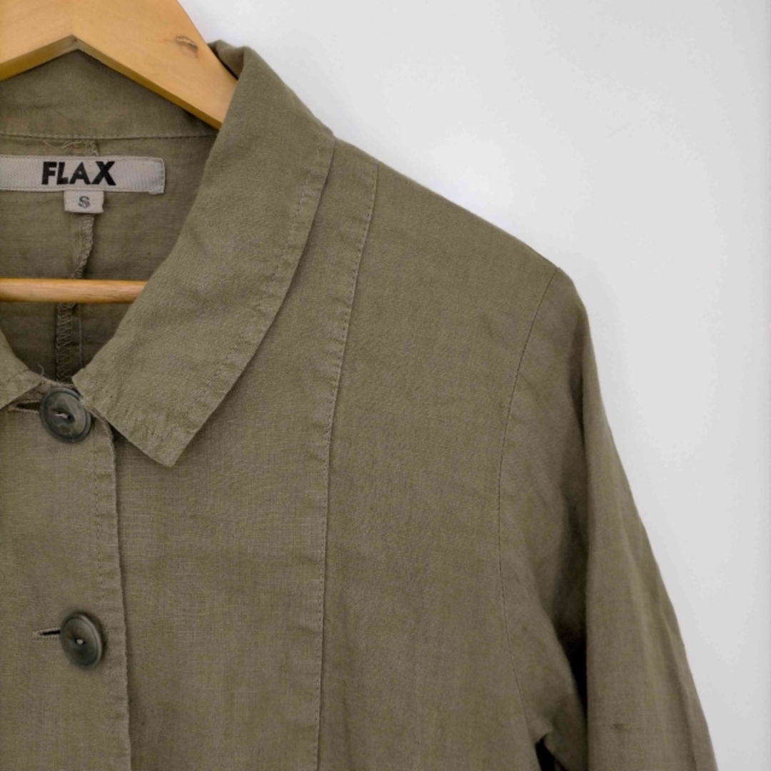 FLAX(フラックス) リネンシャツジャケット レディース アウター ジャケット