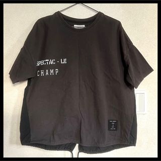 ハートマーケット(Heart Market)のheartmarket✰ 切替カットソー 黒茶 フリーサイズ(Tシャツ(半袖/袖なし))