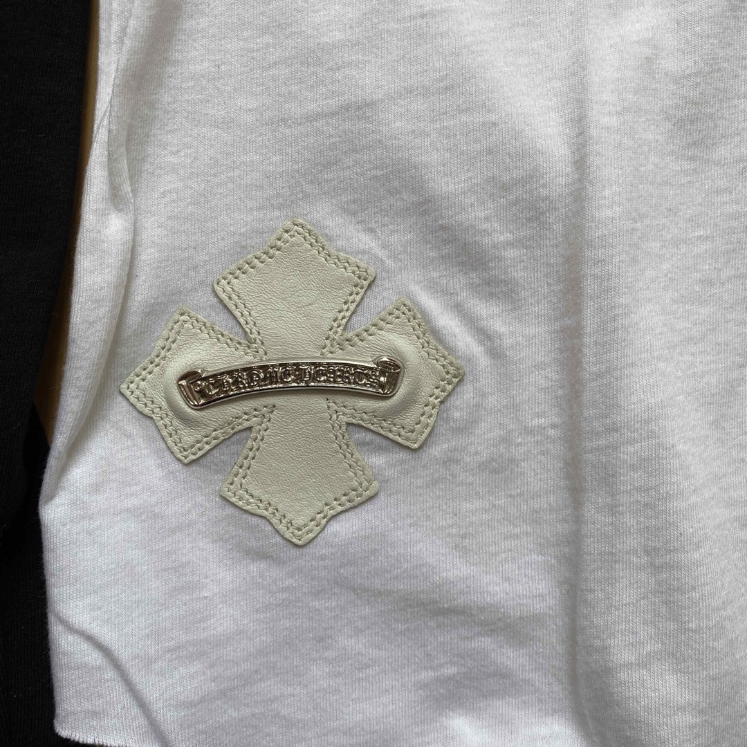 Chrome Hearts(クロムハーツ)のクロムハーツ　ベースボール　革、シルバーパッチ メンズのトップス(Tシャツ/カットソー(七分/長袖))の商品写真