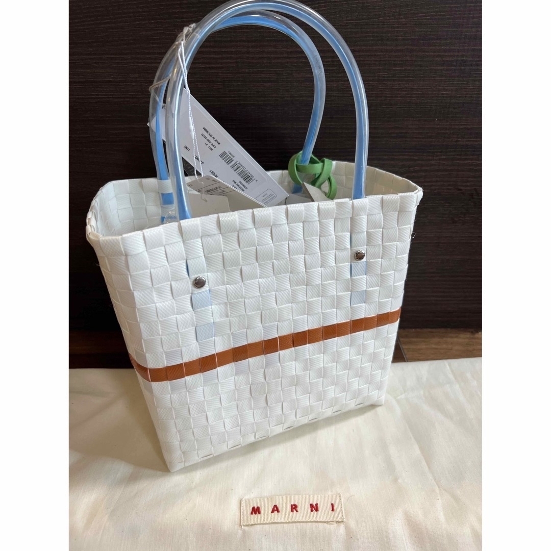 最終値下げ】新品未使用 MARNI マルニかごバッグ-