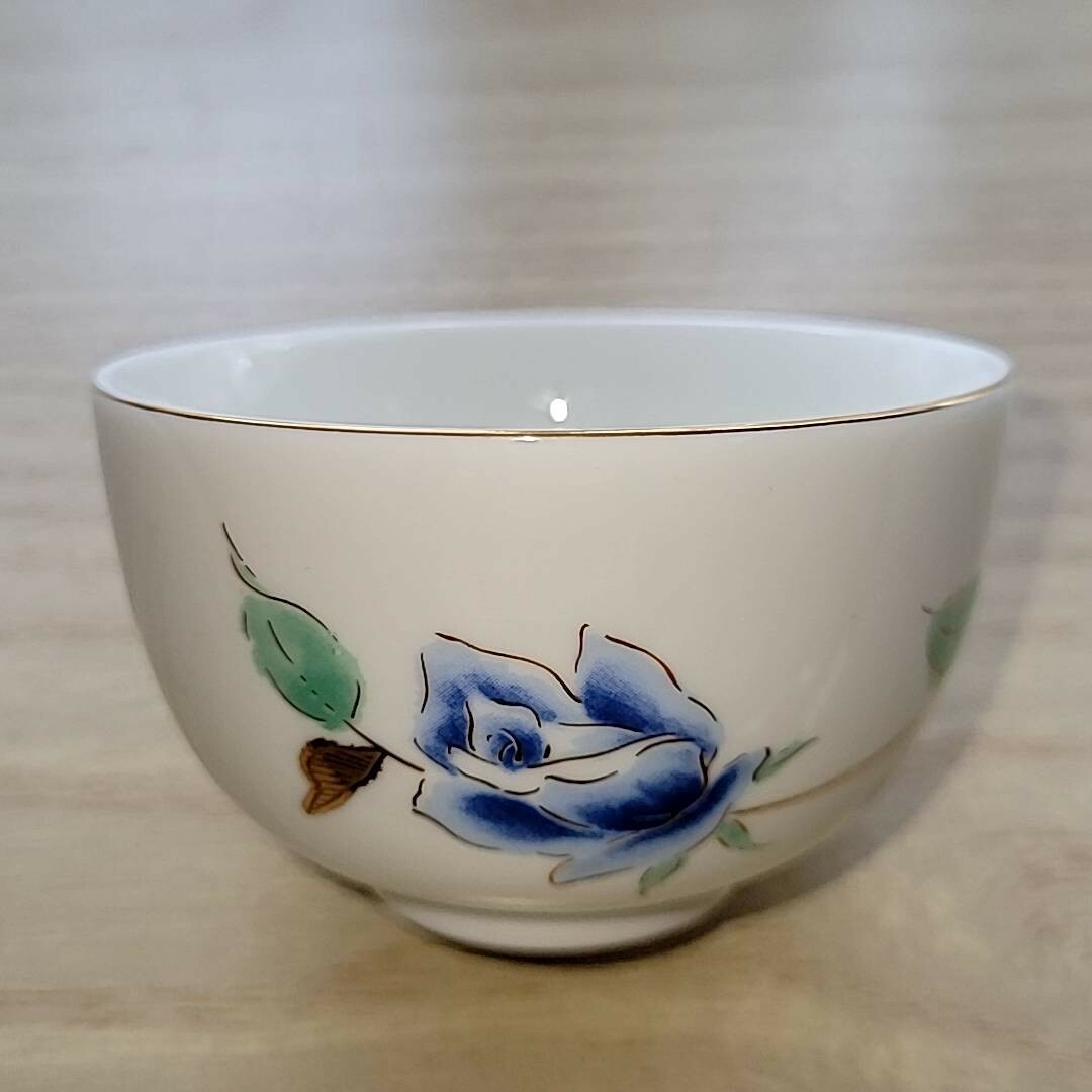未使用 香泉 湯呑み茶碗 14客 セット 湯飲み 金縁 金彩 昭和レトロ 日本製