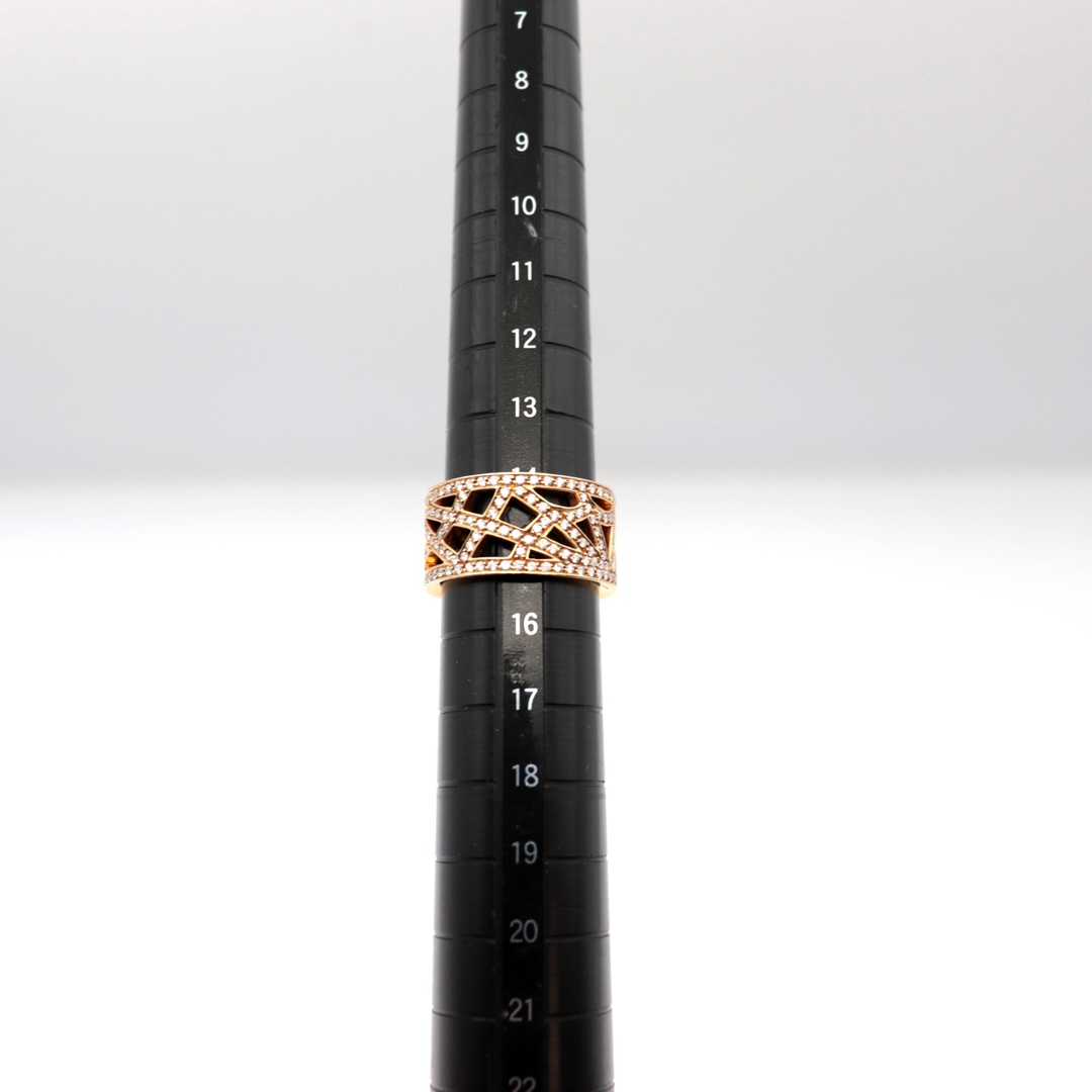 CHAUMET(ショーメ)の美品 ショーメ アトラップモワ スパイダー リング 55 約14.5号 ダイヤモンド 750 K18YG イエローゴールド レディース 指輪 ジュエリー Chaumet レディースのアクセサリー(リング(指輪))の商品写真