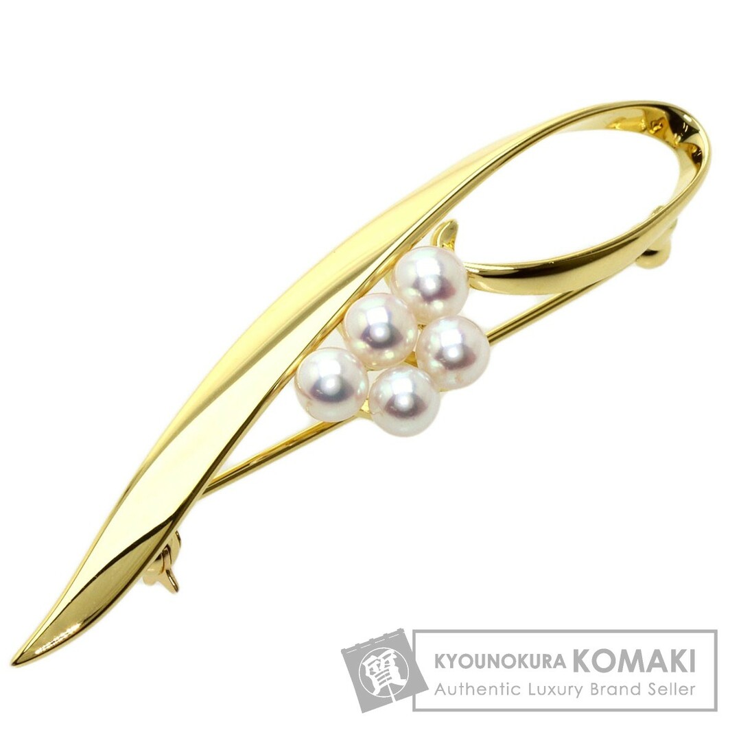 MIKIMOTO(ミキモト)のMIKIMOTO  パール 真珠 ブローチ K18YG レディース レディースのアクセサリー(ブローチ/コサージュ)の商品写真