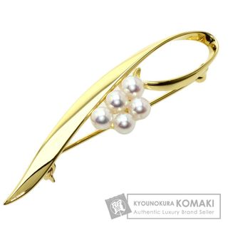 ミキモト(MIKIMOTO)のMIKIMOTO  パール 真珠 ブローチ K18YG レディース(ブローチ/コサージュ)