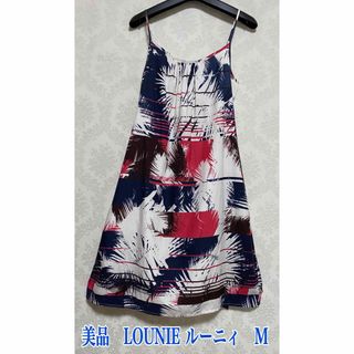 ルーニィ(LOUNIE)の【美品】LOUNIE ルーニィ　ノースリーブ ワンピース  M   (ひざ丈ワンピース)