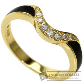 ミキモト(MIKIMOTO)のMIKIMOTO エナメル ダイヤモンド リング・指輪 K18YG レディース(リング(指輪))