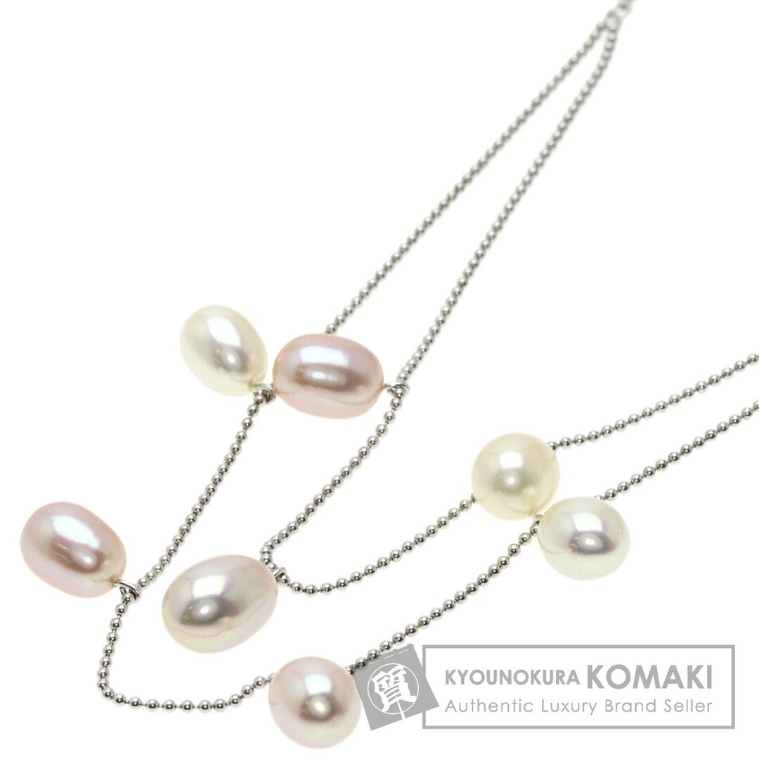 SELECT JEWELRY 淡水パール 真珠 ネックレス K18WG レディース