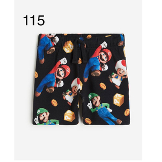 エイチアンドエム(H&M)の新品　スーパーマリオ　ハーフパンツ　半ズボン　115(パンツ/スパッツ)