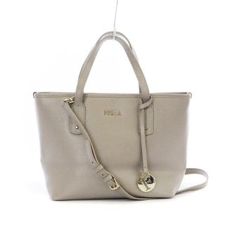 フルラ(Furla)のフルラ ハンドバッグ ショルダーバッグ 2WAY イタリア製 グレージュ (ハンドバッグ)