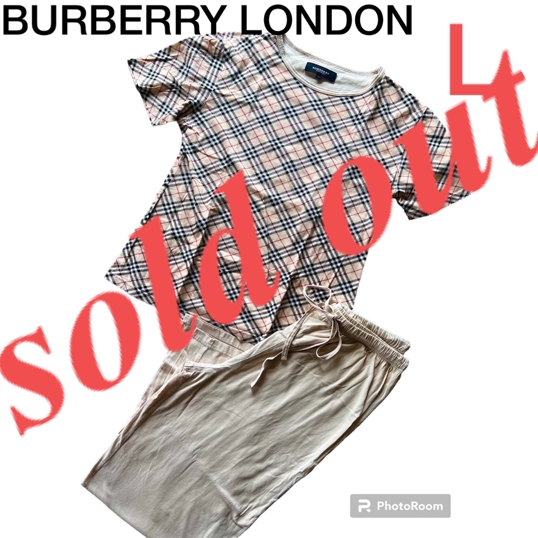 BURBERRY(バーバリー)のバーバリー　レディース　チェック　半袖　Tシャツ　ルームウェア　パジャマ上下　 レディースのルームウェア/パジャマ(パジャマ)の商品写真