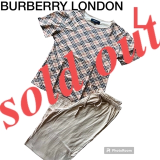 バーバリー(BURBERRY)のバーバリー　レディース　チェック　半袖　Tシャツ　ルームウェア　パジャマ上下　(パジャマ)