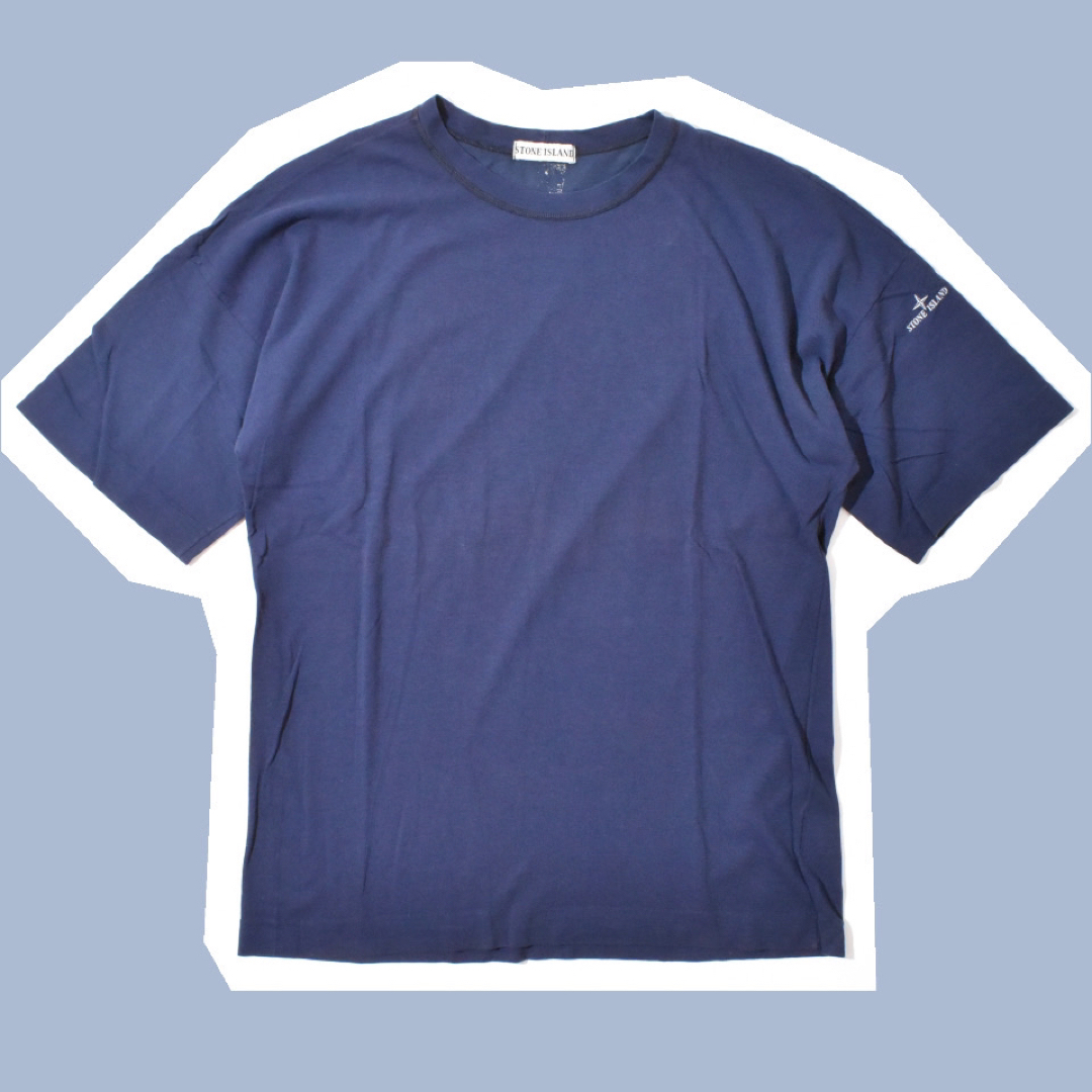 Tシャツ/カットソー(半袖/袖なし)1987年 STONE ISLAND LOGO TEE NAVY M