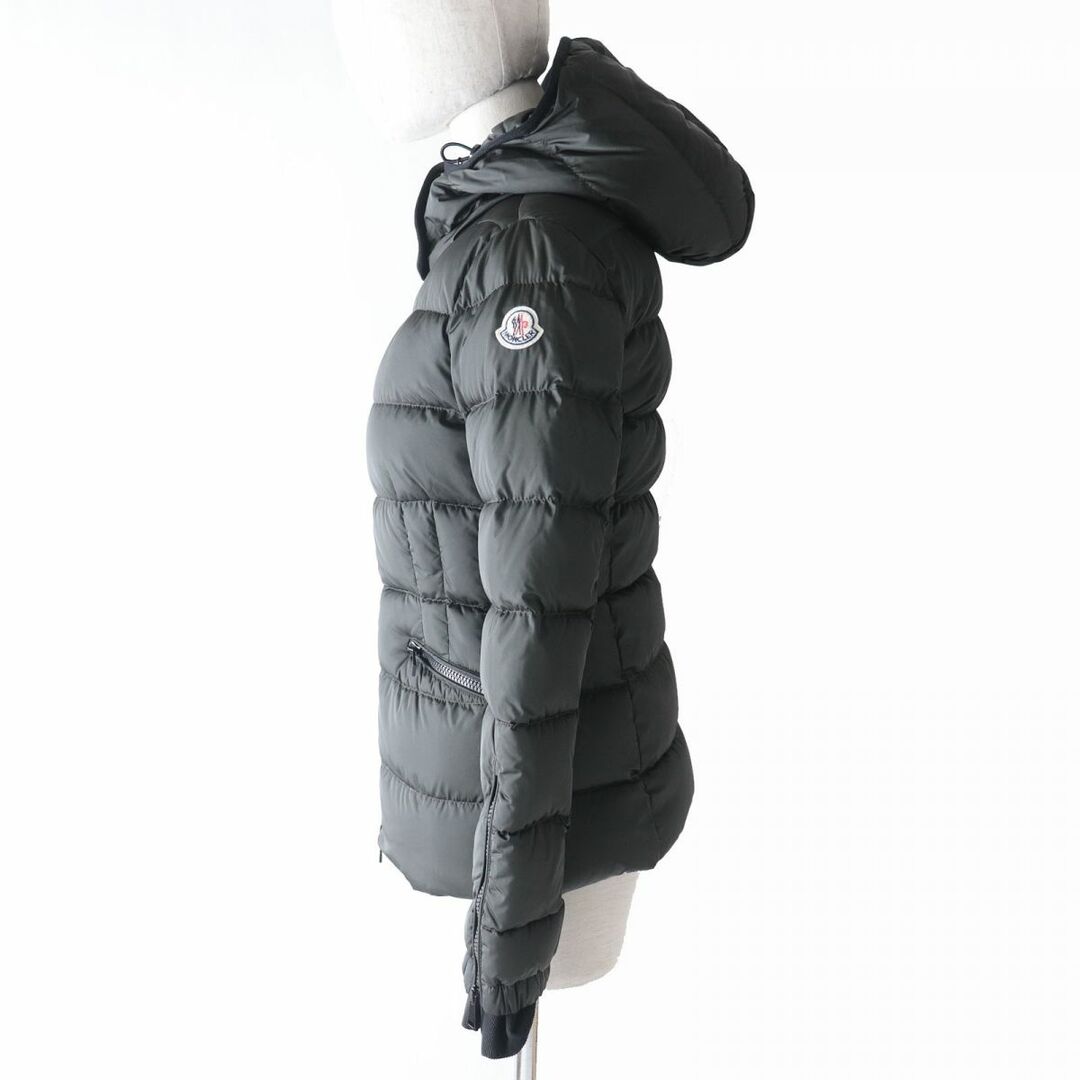 美品△正規品 MONCLER モンクレール BETULA ベチュラ ロゴワッペン・フード付 WZIP ダウンジャケット レディース カーキ 00 ジョージア製