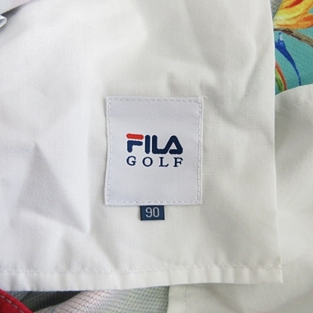 FILA(フィラ)のFILA GOLF ショートパンツ 総プリント トロピカル柄 緑 グリーン 90 スポーツ/アウトドアのゴルフ(ウエア)の商品写真