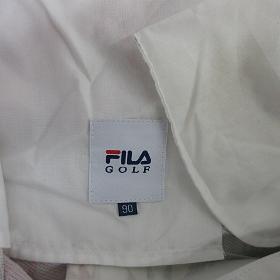 FILA(フィラ)のFILA GOLF ショートパンツ 総プリント トロピカル柄 オフホワイト 90 スポーツ/アウトドアのゴルフ(ウエア)の商品写真