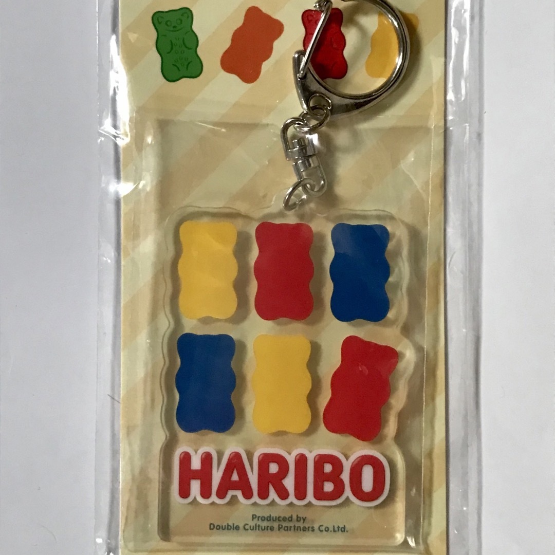 ハリボー(ハリボー)の新品 ハリボー アクリルチャームキーホルダー  HARIBOくじ ベア グミ 熊 エンタメ/ホビーのおもちゃ/ぬいぐるみ(キャラクターグッズ)の商品写真