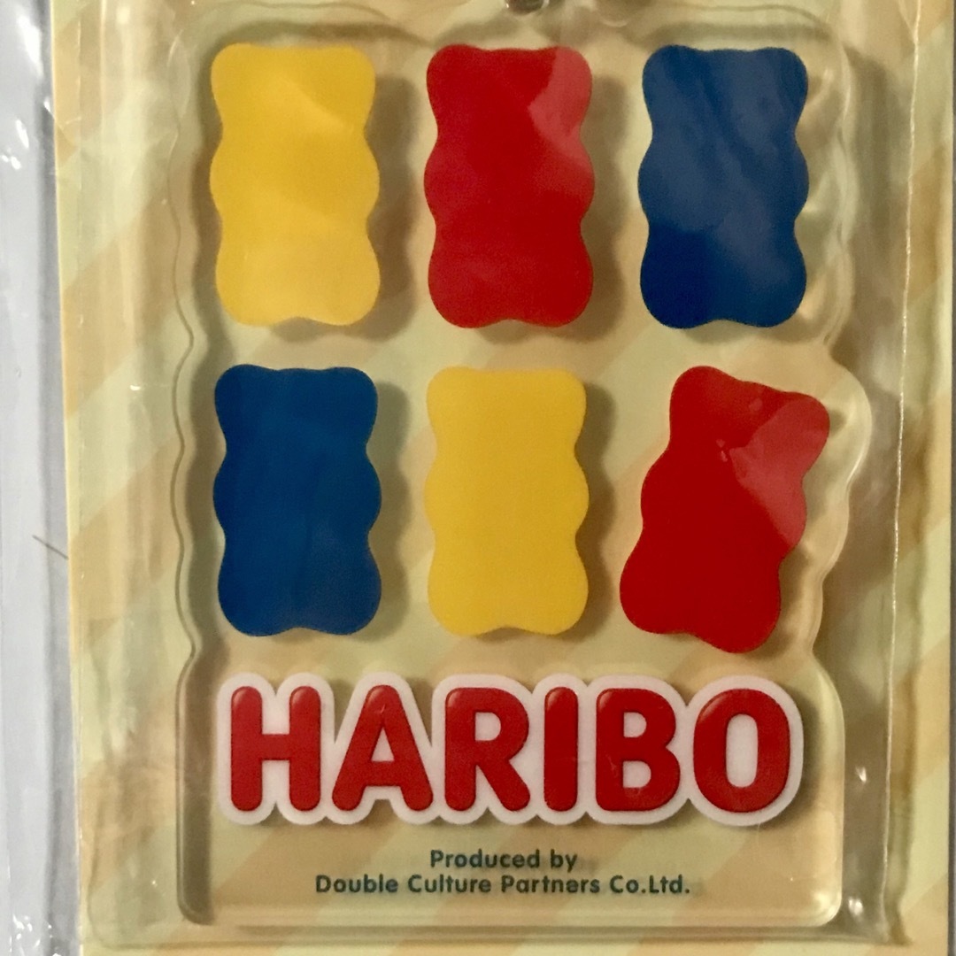 ハリボー(ハリボー)の新品 ハリボー アクリルチャームキーホルダー  HARIBOくじ ベア グミ 熊 エンタメ/ホビーのおもちゃ/ぬいぐるみ(キャラクターグッズ)の商品写真