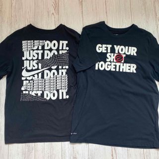 ナイキ(NIKE)のNIKE★Tシャツ★Mサイズ★メンズ★男子★黒★2枚セット★男の子★夏物(Tシャツ/カットソー(半袖/袖なし))