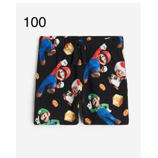 エイチアンドエム(H&M)の新品　スーパーマリオ　ハーフパンツ　半ズボン100(パンツ/スパッツ)