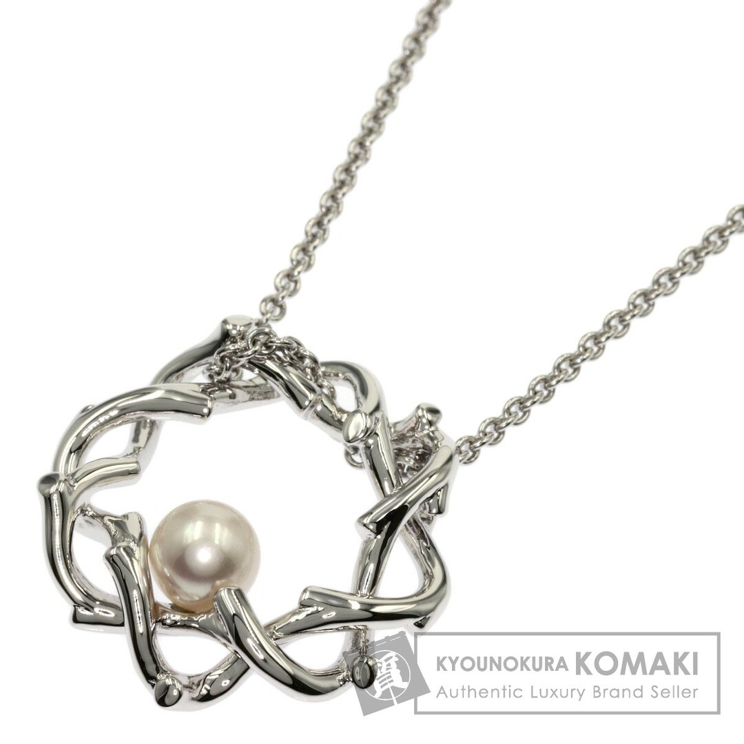 MIKIMOTO アコヤパール 真珠 ネックレス SV レディース