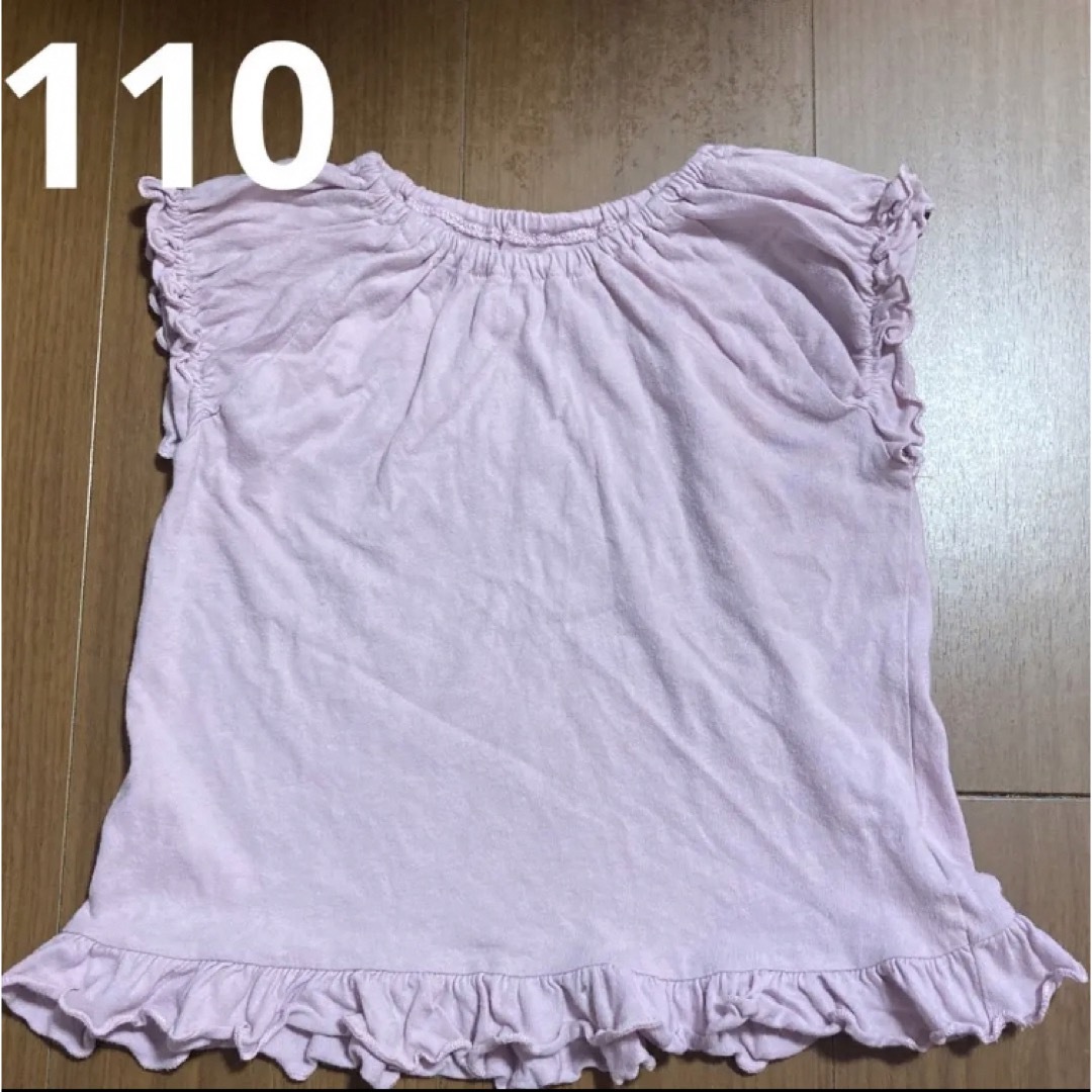 西松屋(ニシマツヤ)の半袖　Tシャツ トップス　110 キッズ/ベビー/マタニティのキッズ服女の子用(90cm~)(Tシャツ/カットソー)の商品写真