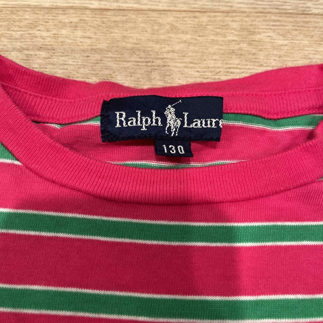 Ralph Lauren(ラルフローレン)のラルフ 130 キッズ ワンピース しましま キッズ/ベビー/マタニティのキッズ服女の子用(90cm~)(ワンピース)の商品写真