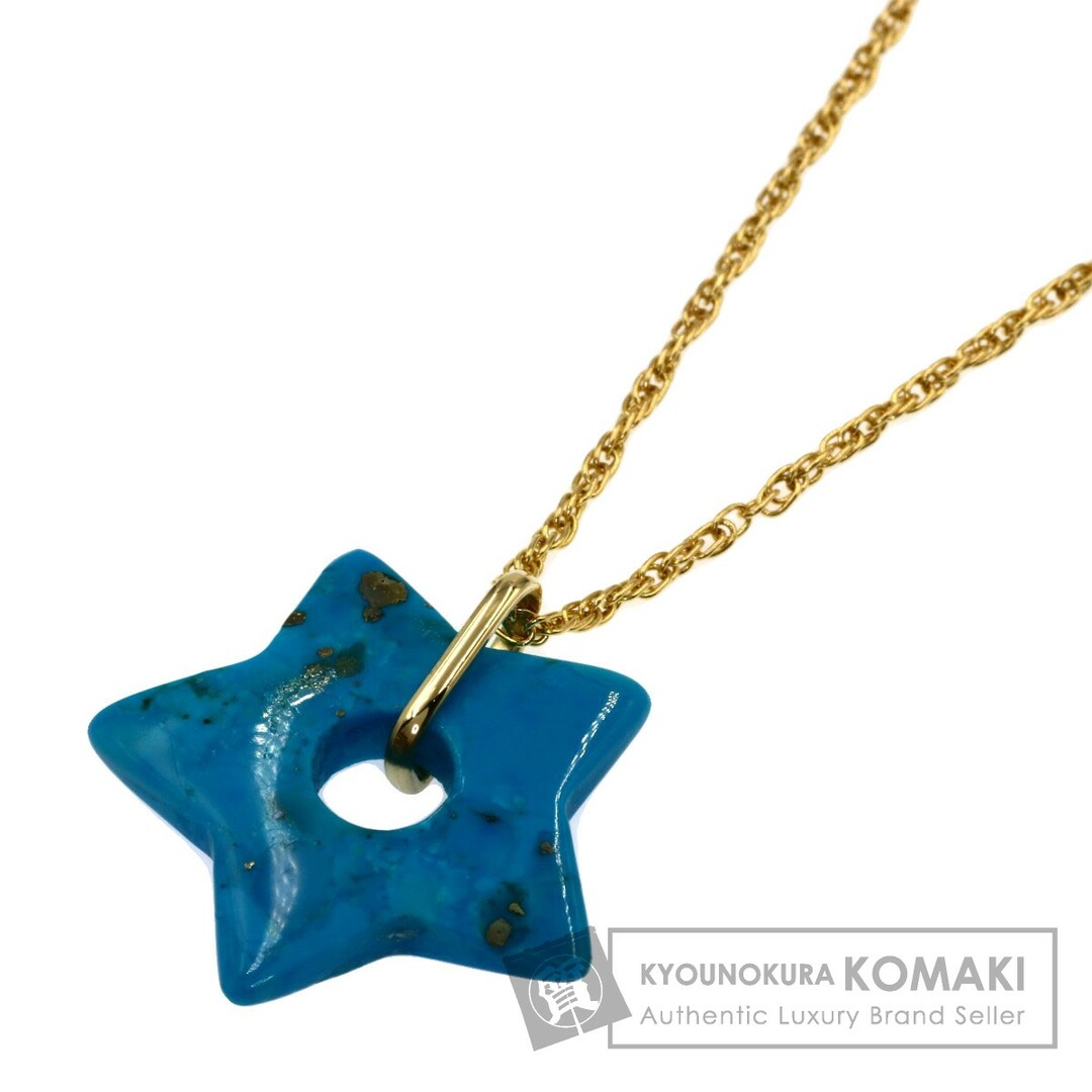 SELECT JEWELRY トルコ石 スターモチーフ ネックレス K18YG レディース