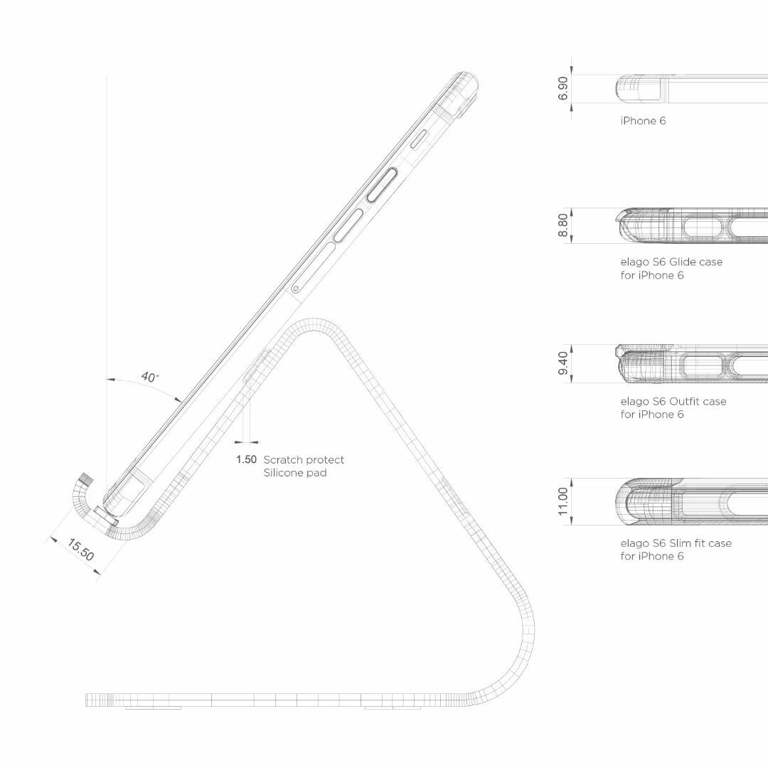 色: シルバー】elago iPhone用デザインスタンド M2 Stand の通販 by ...