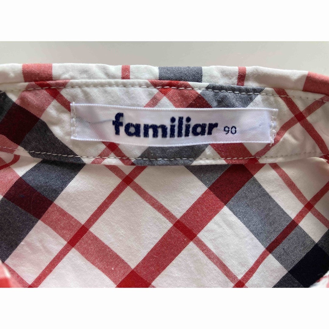 familiar(ファミリア)のfamiliar ファミリア　半袖シャツ　サイズ90 キッズ/ベビー/マタニティのキッズ服男の子用(90cm~)(Tシャツ/カットソー)の商品写真