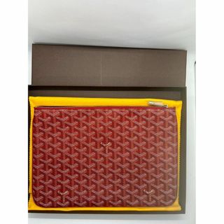 ゴヤール(GOYARD)のGOYARD Senna MM クラッチバッグ キャンバス レザー ルージュ(クラッチバッグ)