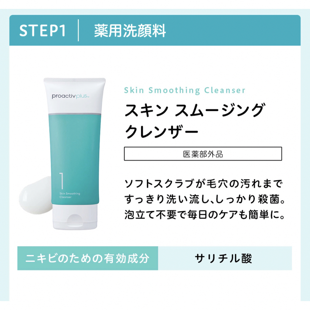 proactiv(プロアクティブ)の基本セット プロアクティブ　基本の3ステップセット（30日分）新品 コスメ/美容のキット/セット(サンプル/トライアルキット)の商品写真