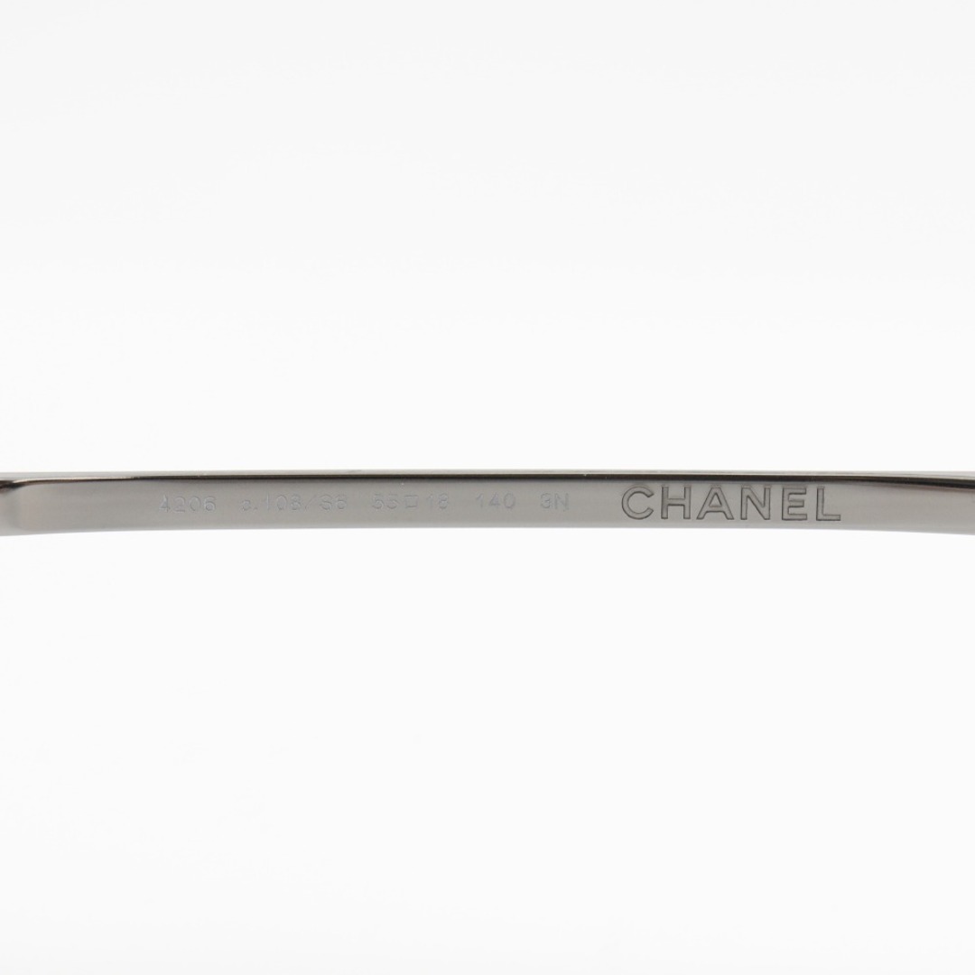 【CHANEL】シャネル 4206 プラスチック シルバー/青 レディース サングラス約50cmx55cmテンプル