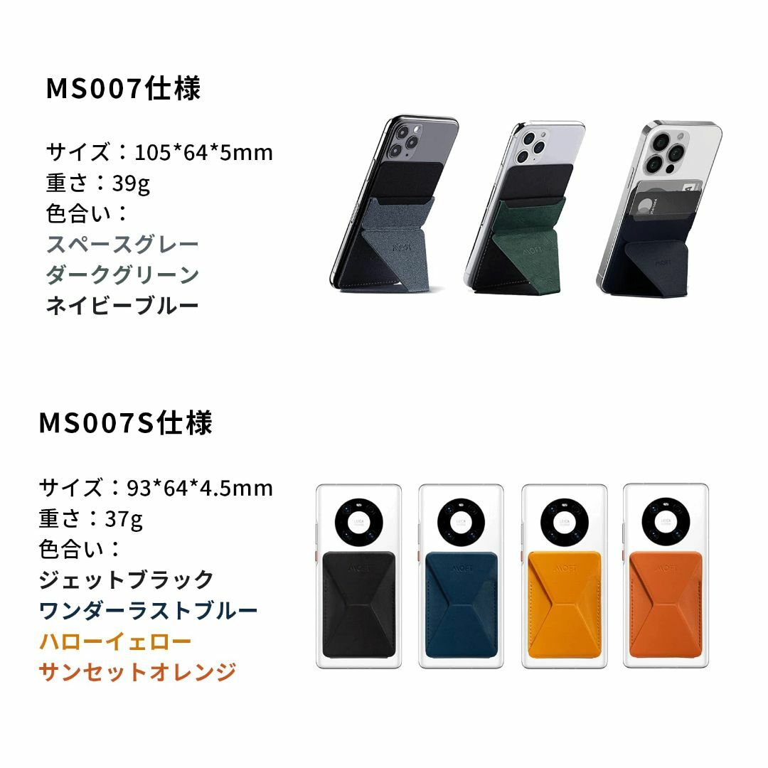 【色: ジェットブラック】MOFT公式直営店スマホスタンド 粘着式 3 in 1 4