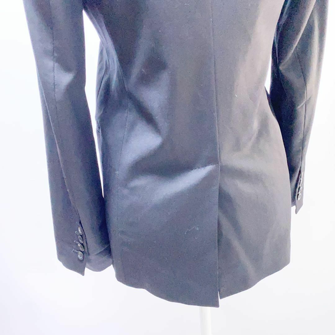 NINE(ナイン)のNINEナインロングテーラードジャケットブラック無地シンプルスーツアウター黒 レディースのジャケット/アウター(テーラードジャケット)の商品写真