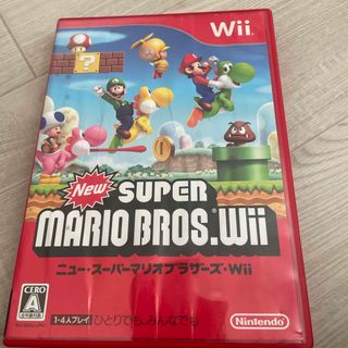 ウィー(Wii)のNew スーパーマリオブラザーズ Wii Wii マリオ　スーパー　(家庭用ゲームソフト)