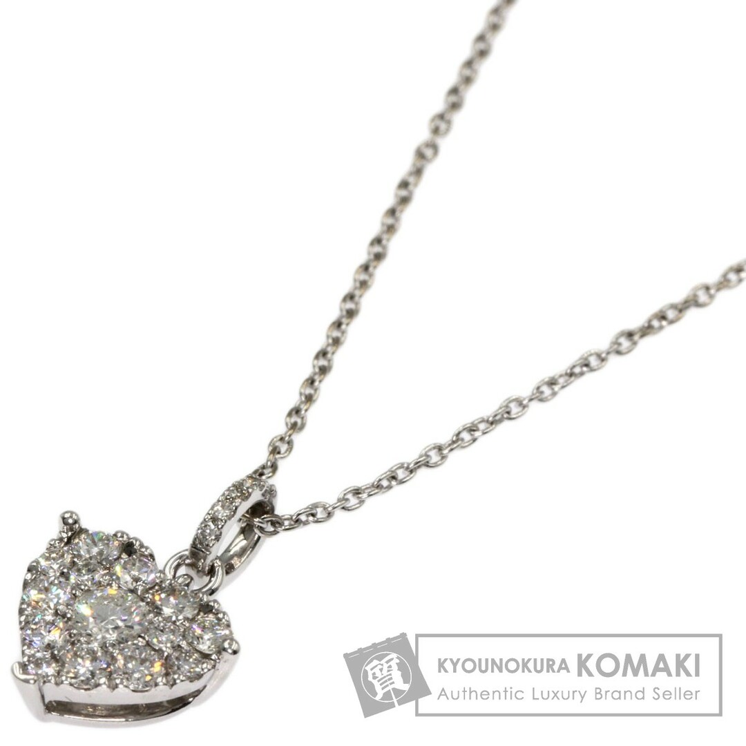 SELECT JEWELRY ダイヤモンド ハートモチーフ ネックレス K18WG ...