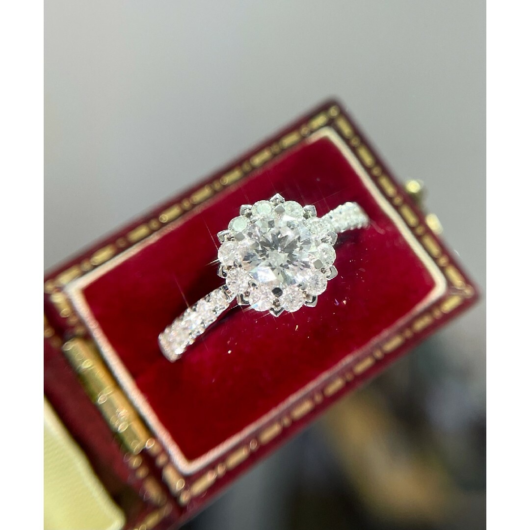 天然ダイヤモンドリング0.9ct　k18 レディースのアクセサリー(リング(指輪))の商品写真